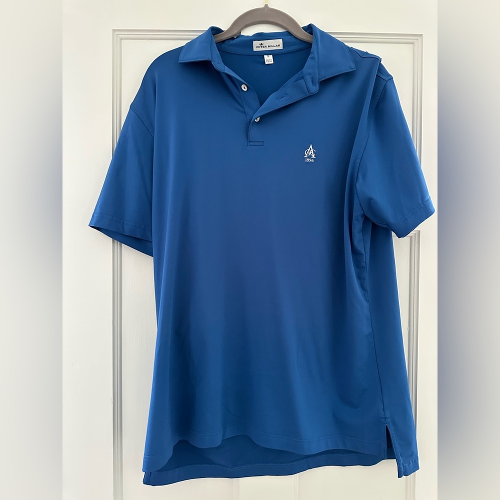 Peter Millar Men's Blue Performance Polo
